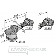 Aku excentrická leštička Flex s núteným pohonom 18,0V XCE 8 125 18.0-EC C Náhľad