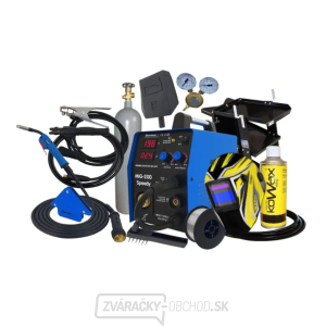 Sherman MIG 200 Speedy + horák + káble + Drôt + Magnet + Kukla + Vozík + Ventil + Sprej + plná Fľaša CO2  Sherman MIG 200 Speedy + horák + káble + Drôt + Magnet + Kukla + Vozík + Ventil + Sprej + plná Fľaša CO2  gallery main image