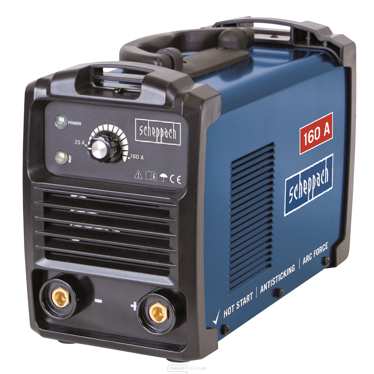 Scheppach WSE1100 zvárací invertor 160 A s príslušenstvom