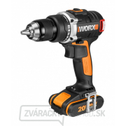 Aku vŕtací skrutkovač WORX Orange WX175 - Li-Ion 20V 2 * 2,0 Ah, 1hod. Náhľad