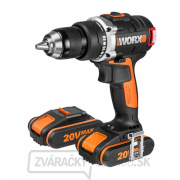 WX175 - Aku vŕtací skrutkovač Li-Ion 20V 2 * 2,0 Ah, 1hod. gallery main image