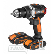 Aku vŕtací skrutkovač WORX Orange WX175 - Li-Ion 20V 2 * 2,0 Ah, 1hod. gallery main image