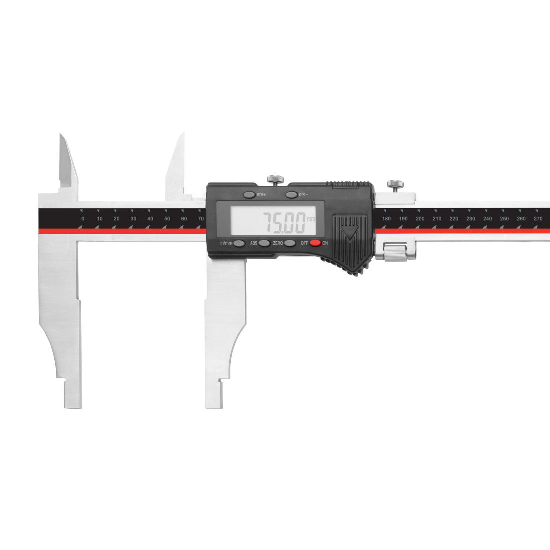 E-shop KINEX/K-MET Digitálne posuvné meradlo s hornými nožmi KINEX 1000/150 mm, DIN 862 6044-35-150