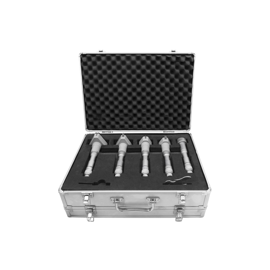 E-shop KINEX/K-MET Súprava trojdotykových mikrometrov (dutinomerov) KINEX 40-100 mm, 0,005 mm, DIN 863, IP 54 7089-03-100