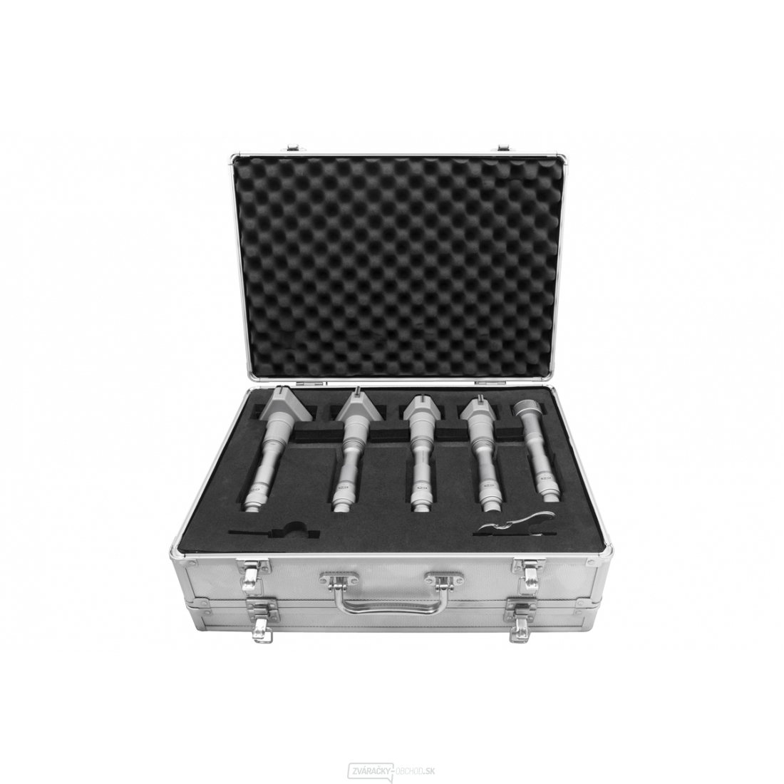 Súprava trojdotykových mikrometrov (dutinomerov) KINEX 40-100 mm, 0,005 mm, DIN 863, IP 54