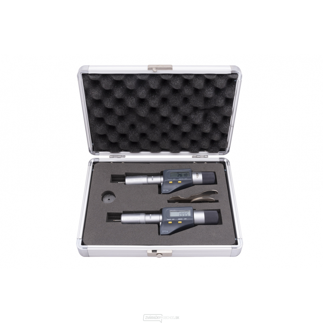 Sada digitálnych trojdotykových mikrometrov (dutinomerov) KINEX - 2-3 mm, DIN 863, IP 54