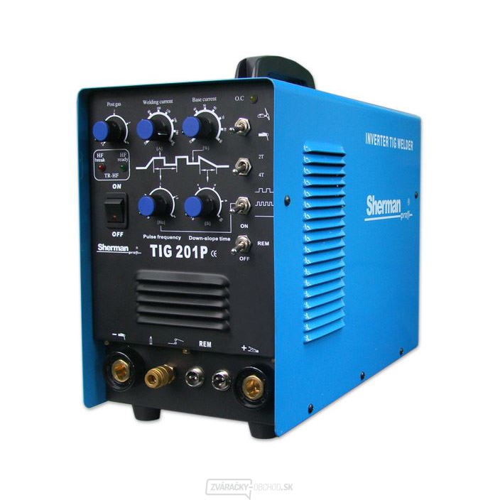 Zvárací invertor TIG 201P Pulze + Horák + Zemniaci Kábel