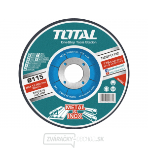 Kotúče rezné na kov, 10ks, 115mm, 115x1,2x22,2mm, max. 13300 ot./min Kotúče rezné na kov, 10ks, 115mm, 115x1,2x22,2mm, max. 13300 ot./min gallery main image