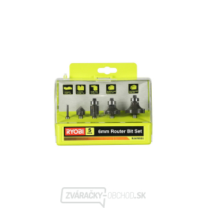 Ryobi RAKRBS5 5 ks sada fréz gallery main image