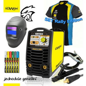 KOWAX® GeniArc®160 Zvárací invertor MMA/TIG RALLY EDITION SET II - 3m Káble + Kukla + GenFIX + Tričko RALLY ZADARMO