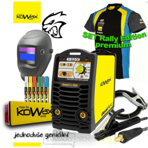 KOWAX® GeniArc®160 Zvárací invertor MMA/TIG RALLY EDITION SET III - 3 Káble + Kukla + Elektródy 2.5mm/2.5kg + Tričko gallery main image