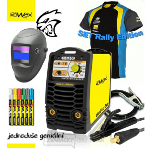 KOWAX® GeniArc® 160 EVO Zvárací invertor MMA/TIG RALLY EDITION SET II - 3m Káble + Kukla + GenFix + Tričko RALLY Bezplatne