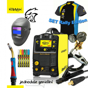 KOWAX GENIMIG 250LCD 4,3 ZVÁRACIE INVERTOR MIG/MAG/MMA/TIG + KÁBLE + HORÁK + VENTIL + KUKLA + TRIČKO gallery main image