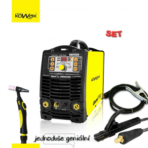 KOWAX GeniTig 200AC/DC HF Zvárací invertor DC TIG/MMA + KÁBLE + HORÁK