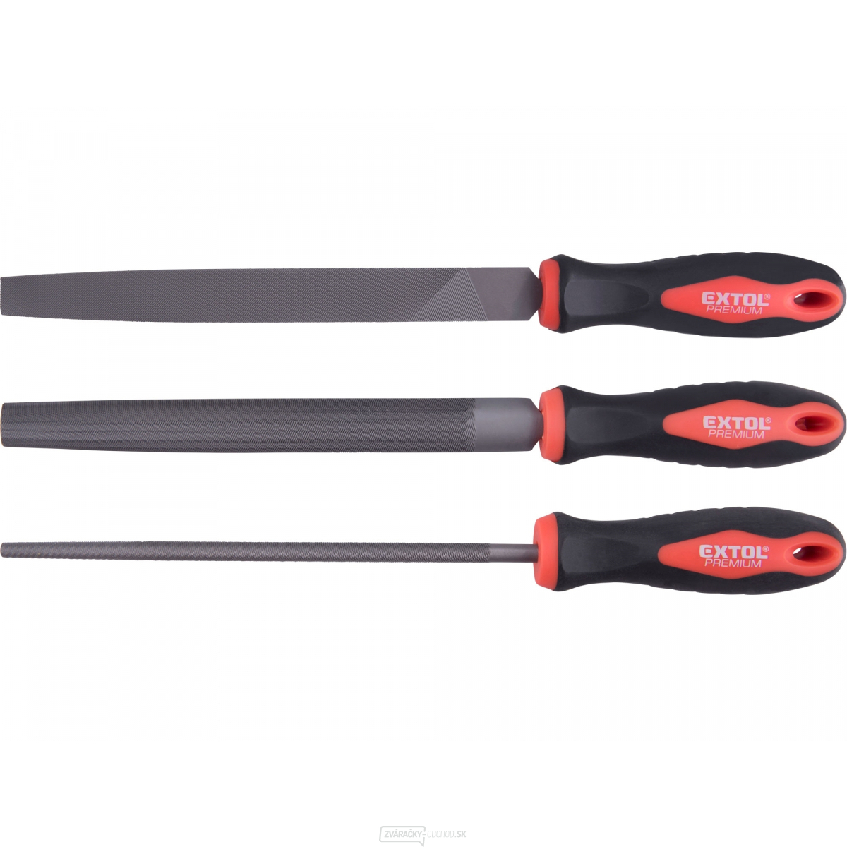 Pilníky, sada 3ks, 200mm, sek 2