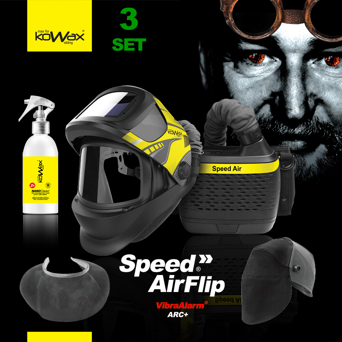 KOWAX Filtračne ventilačná jednotka Speed Air FLIP SET3