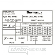 SHERMAN POLOAUTOMATICKÁ ZVÁRAČKA DUALMIG 210 S3 + HORÁK + KÁBLE + KUKLA + VENTIL + DRÔT + SPREJ + plná LAHEV CO2 SHERMAN POLOAUTOMATICKÁ ZVÁRAČKA DUALMIG 210 S3 + HORÁK + KÁBLE + KUKLA + VENTIL + DRÔT + SPREJ + plná LAHEV CO2 náhled