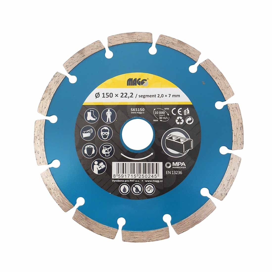 Super diamantový kotúč segmentový 150x22,2mm