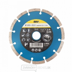 Super diamantový kotúč  segmentový 150x22,2mm  Super diamantový kotúč  segmentový 150x22,2mm  gallery main image