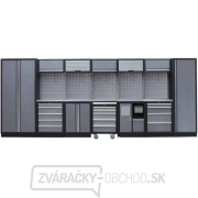 Zostava dielenského nábytku Procarosa PROFI XL Pracovná doska: nerezová, Hmotnosť: 477 kg gallery main image