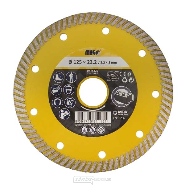 Diamantový kotúč TURBO SPEED 125x22,2mm