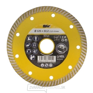 Diamantový kotúč TURBO SPEED 125x22,2mm  Diamantový kotúč TURBO SPEED 125x22,2mm  gallery main image