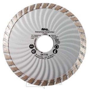 Diamantový kotúč TURBO 115x22,2mm  Diamantový kotúč TURBO 115x22,2mm  gallery main image
