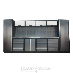 Zostava dielenského nábytku Procarosa PROFESSIONAL L-5 Pracovná doska: nerezová, Hmotnosť: 388,8 kg Zostava dielenského nábytku Procarosa PROFESSIONAL L-5 Pracovná doska: nerezová, Hmotnosť: 388,8 kg gallery main image