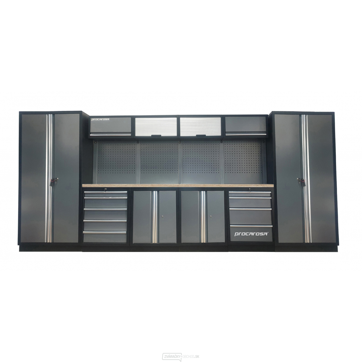 ZOSTAVA dielenského nábytku PROCAROSA PROFESSIONAL XXL-2 Pracovná doska: drevená, Hmotnosť: 401,1 kg