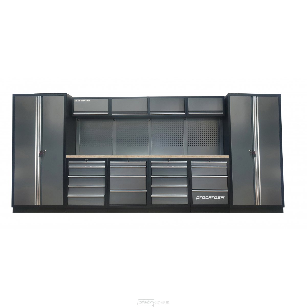 ZOSTAVA dielenského nábytku PROCAROSA PROFESSIONAL XXL-7 Pracovná doska: drevená, Hmotnosť: 439,8 kg
