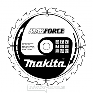 Makita B-08159 - pílový kotúč 165x20mm 10T Makita B-08159 - pílový kotúč 165x20mm 10T