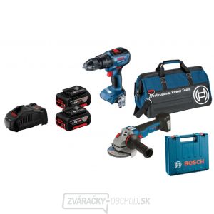 BOSCH 2-dielny set 0601CBT188 - GSB18V-50 + GWS18V-10 gallery main image