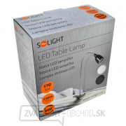 Solight LED stolná lampička, 2.5W, 3000K, clip, čierna farba Náhľad