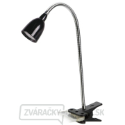 Solight LED stolná lampička, 2.5W, 3000K, clip, čierna farba gallery main image