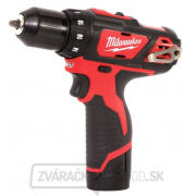 MILWAUKEE Aku subkompaktné skrutkovač M12 BDD-202cm gallery main image