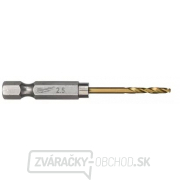 Milwaukee titánové vrtáky do kovu Shockwave HSS-G TiN Red Hex 2.5 mm - 2ks Milwaukee titánové vrtáky do kovu Shockwave HSS-G TiN Red Hex 2.5 mm - 2ks gallery main image