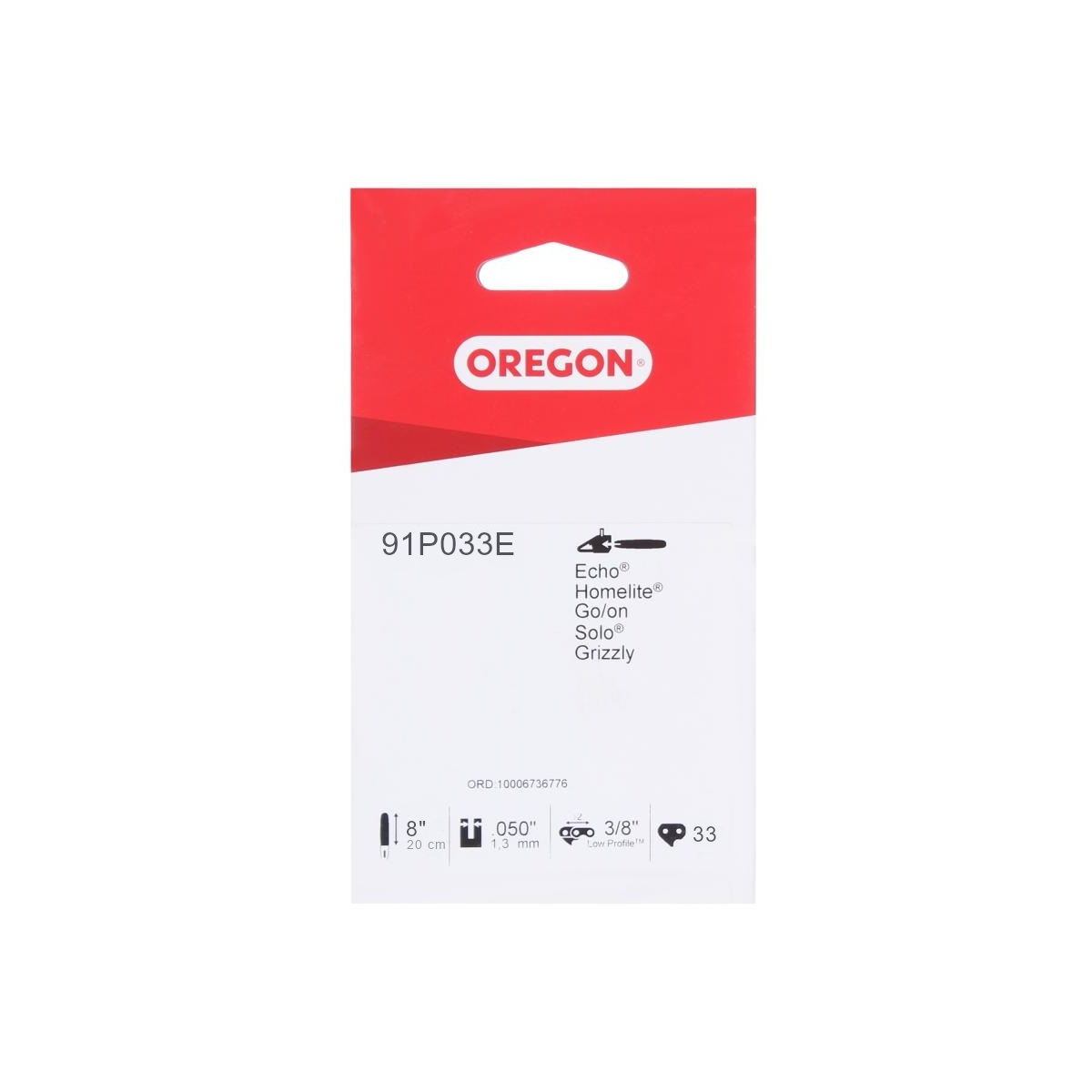 Riwall PRO Oregon Pílová reťaz 8 (3/8 1,3 mm) OREGON pre RAPS 2040 91P 33E