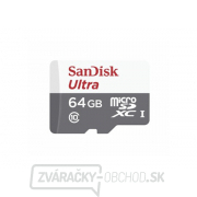 Pamäťová karta SANDISK SDSQUNS-064G-GN3MN micro SDHC 64GB CL10 s adaptérom gallery main image