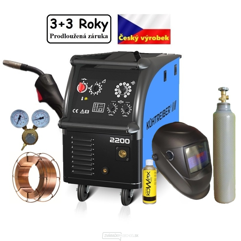 KIT 2200 Standard 4kladka + horák + ventil + samostmievacia kukla + sprej + drôt + fľaša CO2 s náplňou