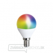 Solight LED SMART WIFI žiarovka, miniglobe, 5W, E14, RGB, 400lm gallery main image