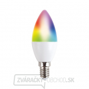 Solight LED SMART WIFI žiarovka, sviečka, 5W, E14, RGB, 400lm gallery main image