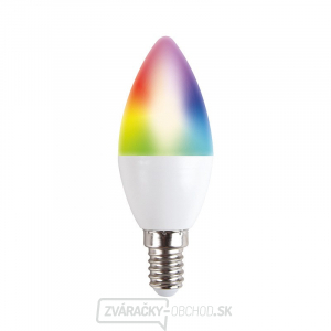Solight LED SMART WIFI žiarovka, sviečka, 5W, E14, RGB, 400lm gallery main image