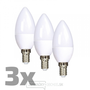 ECOLUX LED žiarovka 3-pack, sviečka, 6W, E14, 3000K, 450L, 3ks ECOLUX LED žiarovka 3-pack, sviečka, 6W, E14, 3000K, 450L, 3ks