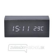 Solight hodiny s budíkom, biele LED podsvietenie, tri budíky, nastaviteľná intenzita podsvietenia, teplomer, dekor:... Solight hodiny s budíkom, biele LED podsvietenie, tri budíky, nastaviteľná intenzita podsvietenia, teplomer, dekor:... gallery main image