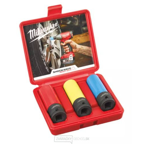 Milwaukee ½"SHOCKWAVE ™ IMPACT DUTY Sada priemyselných hlavíc - 3ks