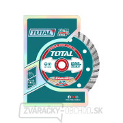 Kotúč diamantový rezný, Turbo, suché i mokré rezanie, 125cm, 125x22,2mm, delený segment 7,5mm, max. 12200 ot./min Náhľad