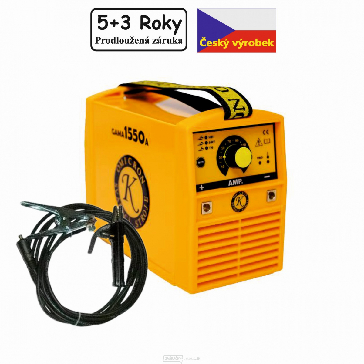 Zvárací invertor GAMA 1550 + zváracie káble 25/3m