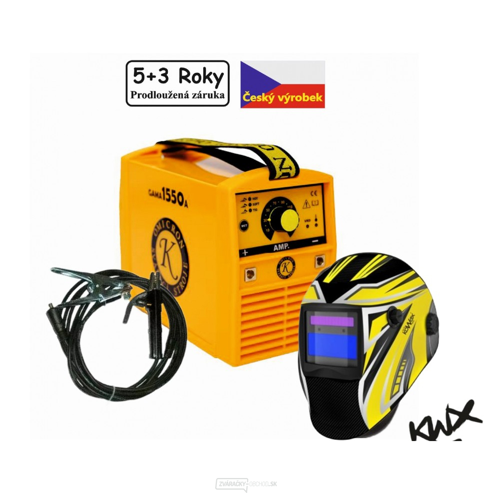 Zvárací invertor GAMA 1550A + káble 25/3m + sam.kukla