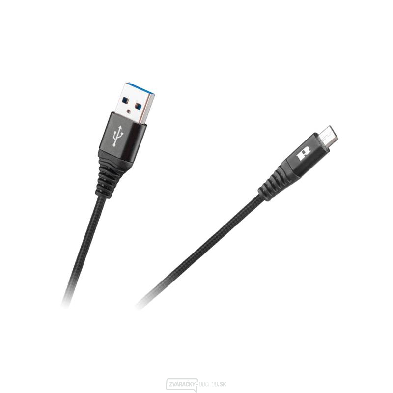 Kábel REBEL USB/Micro USB čierny 2 m