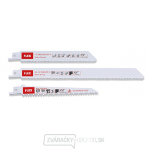 Flex Sada plátkov pre šavľové píly pre plast/drevo/kov RS/Bi Set VE3 - 3ks gallery main image